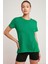 Tatum Kadın Pamuk Süprem Yuvarlak Yaka Comfort Fit Yeşil T-Shirt 1