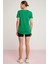 Tatum Kadın Pamuk Süprem Yuvarlak Yaka Comfort Fit Yeşil T-Shirt 5