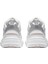 M2K Tekno Leather Unisex Sneaker Hakiki Deri Spor Ayakkabı Beyaz Simli Mavi Yükseklik 4cm 4