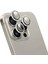 iPhone 16 Pro Max Uyumlu LG-006 Diamond Lens Guard Uygulama Aparatlı Lens Koruyucu Gri 2