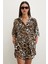 Cepli Leopar Desenli Şortlu Takım Haki 1