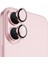 iPhone 16 Plus Uyumlu Pvd Metal Kamera Lens Koruyucu LG-004 Pembe 1