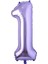 1 Rakam Mor Folyo Balon 40 Inç 100 cm 1