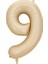 9 Rakam Karamel Folyo Balon 40 Inç 100 cm 1