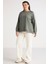 Ethiquet Barborabb İçi Polarlı Yumuşacık Comfort Fit Yuvarlak Yaka Yeşil Büyük Beden Sweatshirt 1