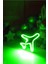 Yeşil Çocuk Odası Için Masaüstü Küçük Uçak Şeklinde Neon LED Işıklı Tablo 16 x 16 cm 3