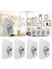 2'li Mutfak Banyo Düzenleyici Pleksi Raf 40 cm x 10 cm + 4 Adet Pin Askı 3