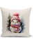 Yılbaşı Serisi Çift Tarafı Dijital Baskılı Kırlent Kılıfı (Christmas Noel Cushion Cover) 1