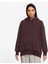 Sportswear Plush Pullover Womens Hoodiye Sweatshirt Kadın Bordo Tüylü Kapüşonlu Sweatshirt DQ6840 1