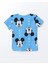 LC Waikiki Lcw Baby mavi Baskılı Bisiklet Yaka Kısa Kollu Mickey Mouse Baskılı Erkek Bebek Şortlu Pijama Takımı 3