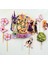 Cake Topper Rapunzel Temalı Kız Çocuk Doğum Günü Isme Özel 3 Boyutlu Pasta Parti Süsü Seti -Rapunzel Pasta Süsü 1