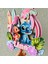 Stitch Temalı Kız Çocuk Doğum Günü Isme Özel 3 Boyutlu Pasta Parti Süsü - Stitch Cake Topper 3