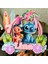 Stitch Temalı Kız Çocuk Doğum Günü Isme Özel 3 Boyutlu Pasta Parti Süsü - Stitch Cake Topper 4
