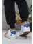 242 2058 Beyaz Mavi Rahat Orijinal Ürün Sneaker Erkek Ayakkabı 4
