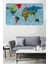 Türkçe Eğitici Ülke ve Başkent Okyanus Detaylı Atlası Dünya Haritası Duvar STICKER -60X105-3866 1