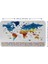 Ülke Bayrak Lı Eğitici Başkent Detaylı Atlası Dünya Haritası Duvar STICKER -60X105-3857 2