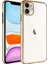 iPhone 11 Kılıf Şık Görünümlü Sert Pc Renkli Çerçeveli Riksos Kapak 1