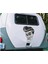 Kurukafa Kırmızı Gözlü Kurukafa Araba Oto Motosiklet Karavan Sticker 00471 1