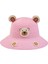 Arıcı Store Patili Ayıcık Modelli Pembe Renk 1-4 Yaş Bebek Hasır Şapka 1
