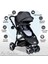 8'in1 Yeni Doğan Set Baby Home 945 Travel Sistem Bebek Arabası ve 600 Oyun Parkı Beşik Park Yatak 12