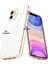 iPhone 11 Uyumlu Kılıf Kamera Korumalı Arkası Renkli Kenarları Parlak Dore Tasarım Kapak 2
