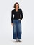 Onlayoe Hw Front Slit Kadın Denim Etek 1