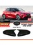 Opel Corsa F 2019 Sonrası Uyumlu Batman Yarasa Ayna Kapağı Piano Black Abs Plastik Sağ Sol Takım 4