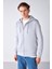 Gerry Erkek Fermuarlı Yan Cepli Kapüşonlu Kordonlu Grimelanj Sweatshirt 2