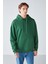 Steve Erkek Yumusaçık Kumaşlı Kapüşonlu Kordonlu Oversize Fit Yeşil Sweatshirt 4