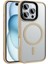 Apple iPhone 16 Pro Kılıf Mat Arka Yüzey Wireless Şarj Özellikli Zore Flet Magsafe Kapak 1