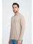 Luwero Erkek Diagonal Dokulu Jakar Slim Fit Polo Yaka Fermuarlı Triko Kazak 3