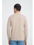 Luwero Erkek Diagonal Dokulu Jakar Slim Fit Polo Yaka Fermuarlı Triko Kazak 5