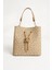 Monogram Baskılı 3 Bölmeli Kadın El & Omuz Çantası ve Cüzdan Kombini 24X23CM MDS20641002 3