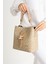 Monogram Baskılı 3 Bölmeli Kadın El & Omuz Çantası ve Cüzdan Kombini 24X23CM MDS20641002 4