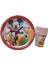 Ngüzel Party Mickey Mouse Mickey Fare Temalı Doğum Günü 8 Adet Karton Tabak + 8 Adet Karton Bardak Seti 1