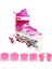 Paten Ayarlanabilir 2+1 Işıklı Metal Gövde Alıştırma Pateni Çantalı + Dizlik Hediyeli 3