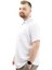 Büyük Beden Erkek T-Shirt Polo Yaka Klasik U24336 Beyaz 3