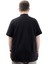 Büyük Beden Erkek Tişört Düğmeli Hakim Yaka T-Shirt U24339 Siyah 4