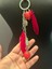 Kırmızı Tüğlü Tasarım Kadın Kolye Boy 27 cm 3