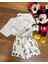 Babyaden Mickey Mouse ve Arkadaşları Desenli Şortlu Pamuklu Erkek Çocuk Takım 1