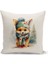 Yılbaşı Serisi Çift Tarafı Dijital Baskılı Kırlent Kılıfı (Christmas Noel Cushion Cover) 1