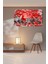 Soyut Abstract Kırmızı Modern Dekoratif Kanvas Tablo 1