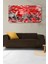 Soyut Abstract Kırmızı Modern Dekoratif Kanvas Tablo 2
