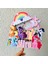 Pony Karakterleri Temalı Kız Çocuk Doğum Günü Isme Özel 3 Boyutlu Pasta Parti Süsü 3