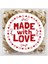 Made With Love Baskılı 4 cm Yuvarlak Etiket No:09 1