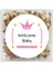 4 cm Welcome Baby Temalı 24 Adet Etiket Model-3 1