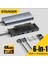 6'nın 1'i M.2 Nvme Ssd Fonksiyonlu CE/FC/ROHS Lisanslı Çoklayıcı Hub 10Gbps Type-C Pd 100W Type-C Usb3.2 Gen2 HDM 1.4 60Hz4K 4