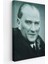 Atatürk Portre Tablosu Mustafa Kemal Atatürk Dikdörtgen Dekoratif Kanvas Tablo-Cg-57 2