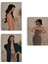 Yüzsüz Soyut Kandınlar Dekoratif Duvar Tablosu Üçlü Set-Dş-96 2
