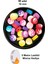 90 Adet 10 mm Polimer Kil Fimo Boncuk Takı Bileklik + 5 Metre Lastikli Misina - Renkli Yin Yang 1